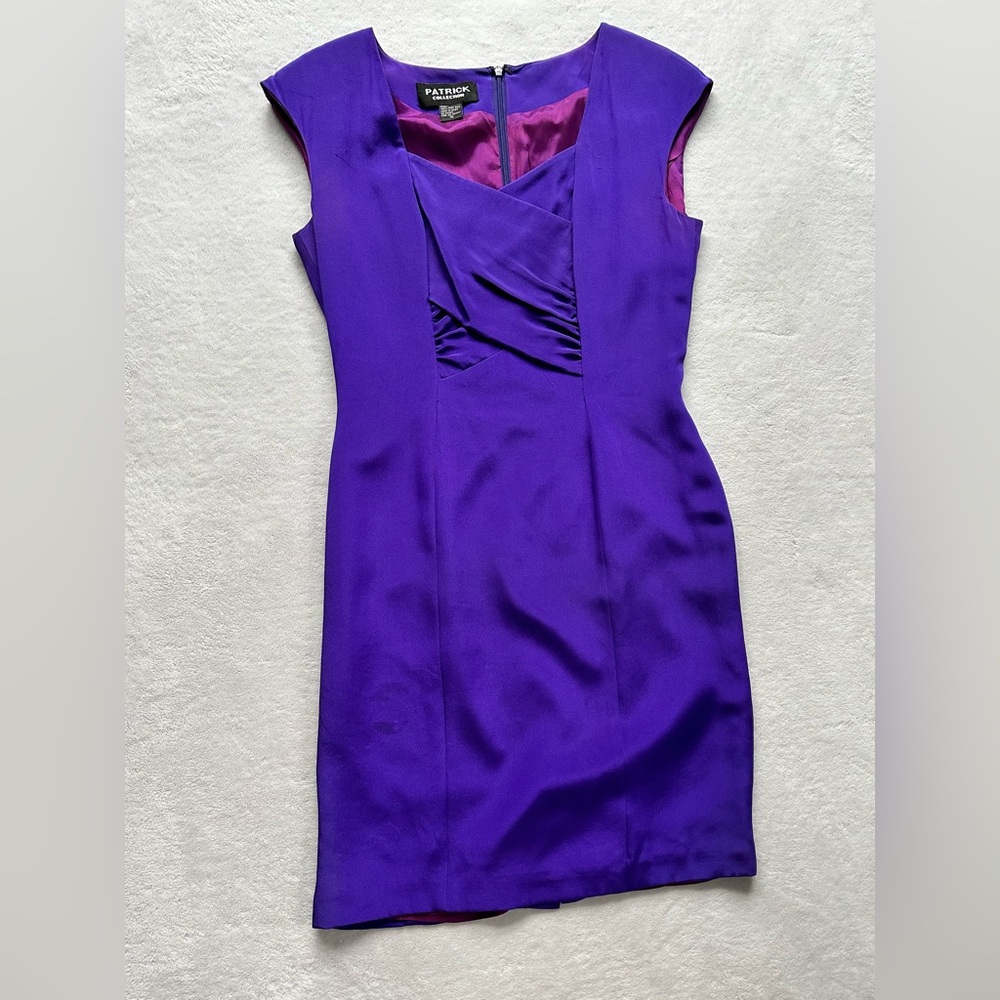 Patrick Collection Purple Silk Dress